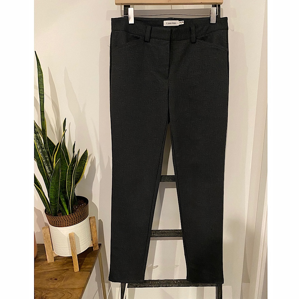 Calvin Klein Straight Fit Stretch Dress Slacks